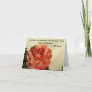 Rose im Dezember Notecard Karte