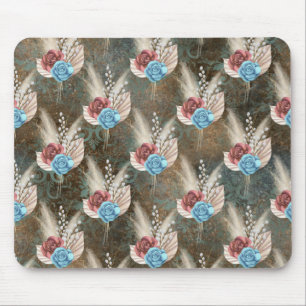 Rose im Lilien-Hintergrund Mousepad