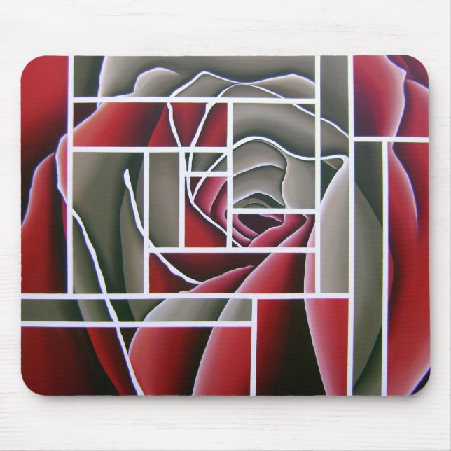 Rose im Öl durch WithAnF feine Kunst Mousepad (Vorne)