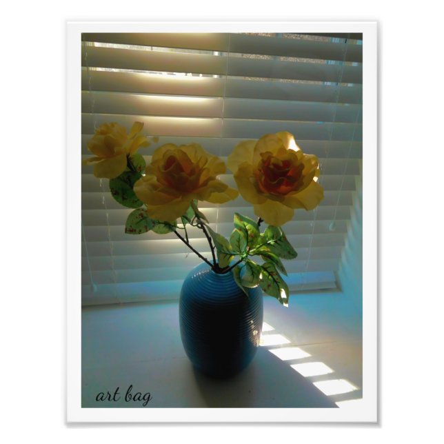 Rose im Sonnenlicht Fotodruck (Vorne)