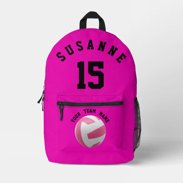 Rose Imprimer Couper Sac À Coudre Filles de Volley (Recto)