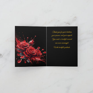 Rose in Bloom - Eleganter Geburtstag Dankeskarte