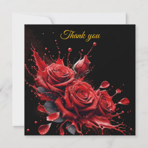 Rose in Bloom - Eleganter Geburtstag Dankeskarte