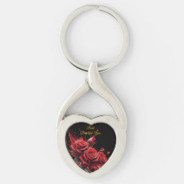 Rose in Bloom - Eleganter Geburtstag Schlüsselanhänger