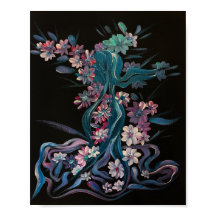 Rose in Bloom - Om Leinwand Gemälde