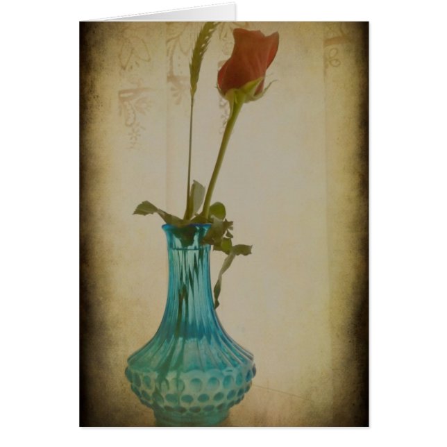 Rose in Blue Vase (Vorne)