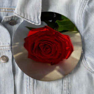 Rose in der Abenddämmerung Button