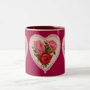 Rose in der Tasse Herz