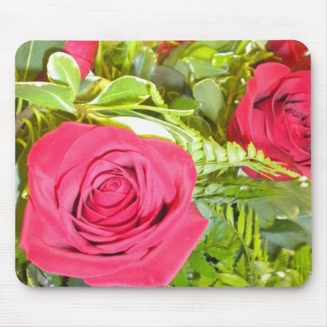 Rose in einem Bouquet-Mousepad Mousepad (Vorne)