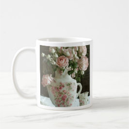 Rose in einem Teapot Kaffeetasse
