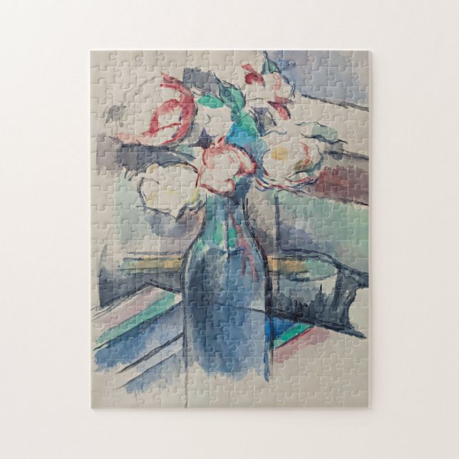 Rose in einer Flasche von Paul Cezanne (Vertikal)
