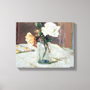 Rose in einer Glasvase von Edouard Vuillard Leinwanddruck