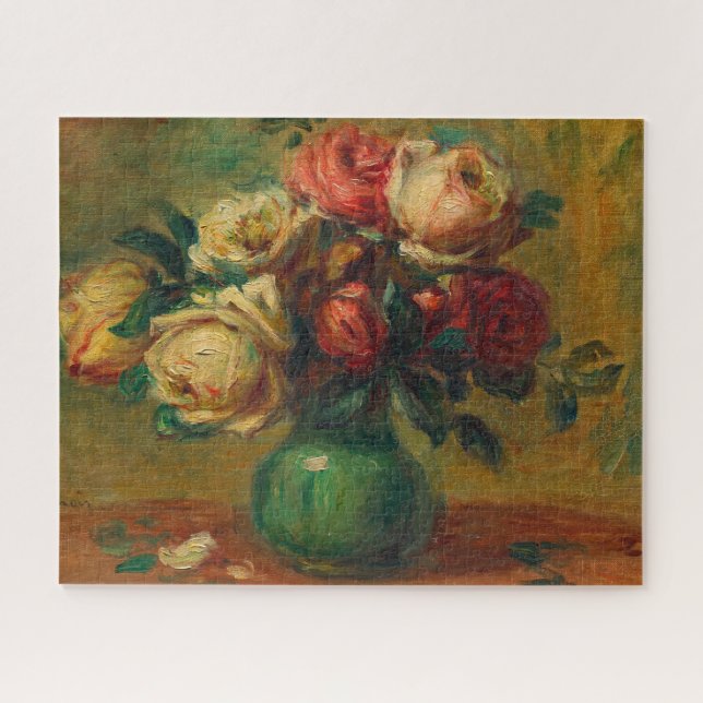 Rose in einer Vase von Pierre-Auguste Renoir (Horizontal)