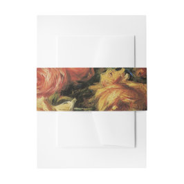 Rose in einer Vase von Renoir, florales Brautparty Einladungsbanderole