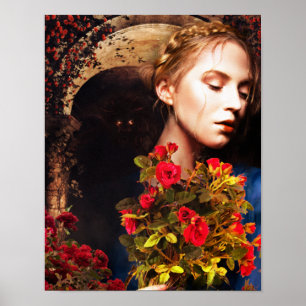 Rose in Gelb Poster