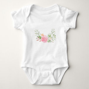 Rose in Rosa Baby Strampler
