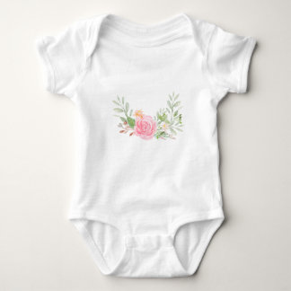 Rose in Rosa Baby Strampler