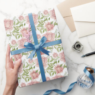 Rose in Rosa Geschenkpapier