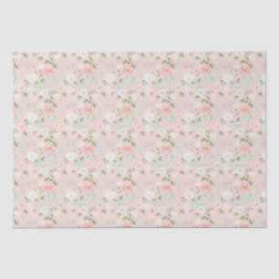 Rose in Rosa und Pfirsich Seidenpapier