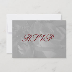 "Rose in Schwarz und Weiß" - UAWG [a] RSVP Karte