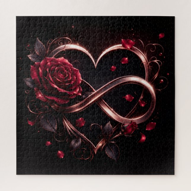 Rose Infinity Herz Elegant  (Vertikal)