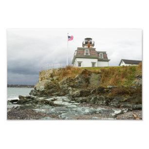Rose Island Leuchtturm Fotodruck