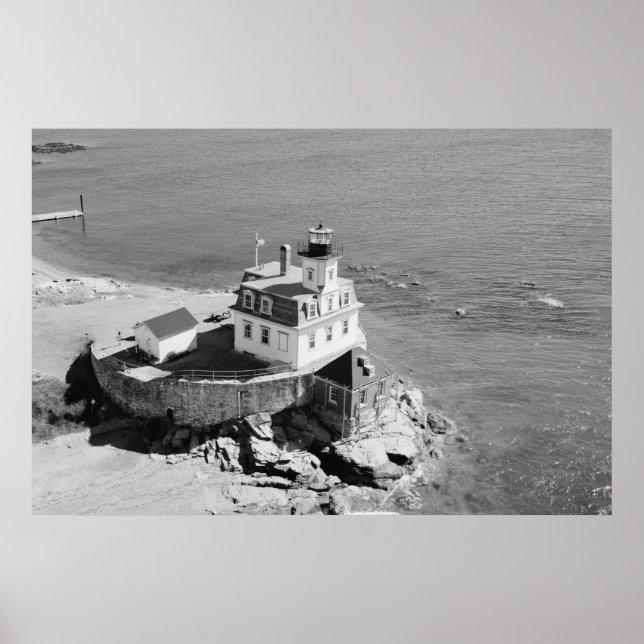 Rose Island Leuchtturm Poster (Vorne)