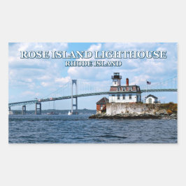 Rose Island Lighthouse, Rhode Island Rechteckiger Aufkleber