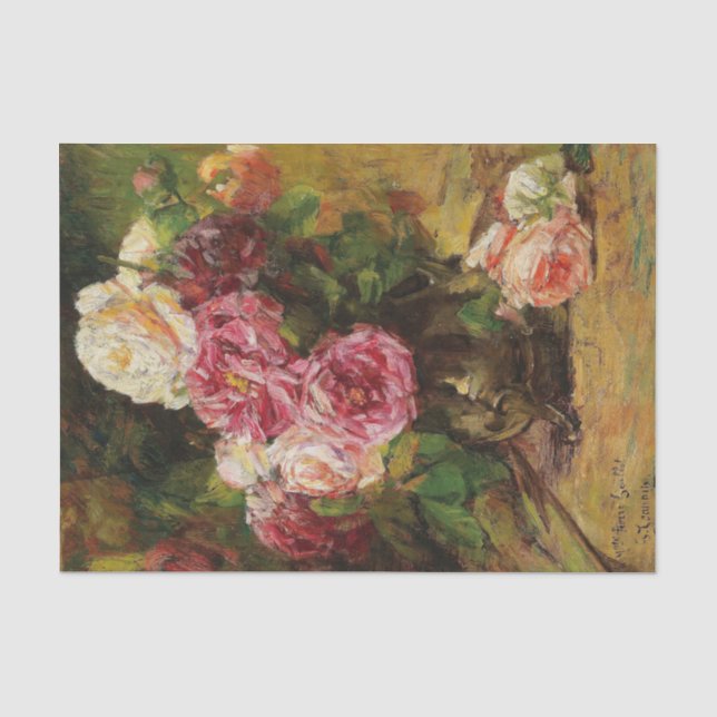 Rose IV von Georges Jeannin Tissue Paper Seidenpapier (Vorderseite)