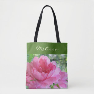 Rose Jardin Fleur Sac fourre-tout Floral