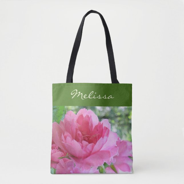 Rose Jardin Fleur Sac fourre-tout Floral (Devant)
