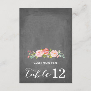 Rose Jardin Floral Mariage Carte d'Escort