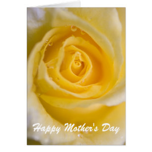 Rose jaune ... carte