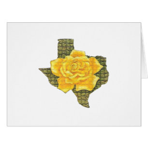 Rose Jaune Du Texas Motif Flower