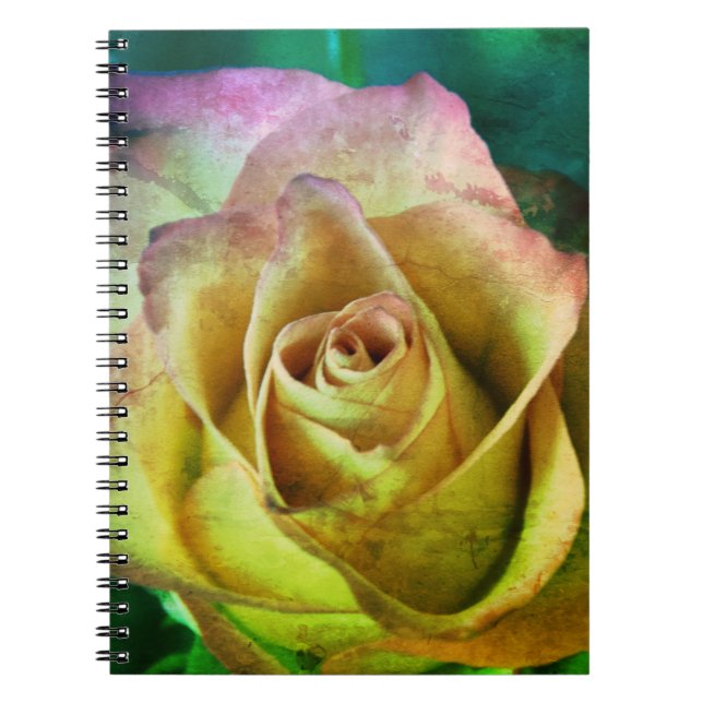 Rose Journal oder Notebook Notizblock (Vorderseite)