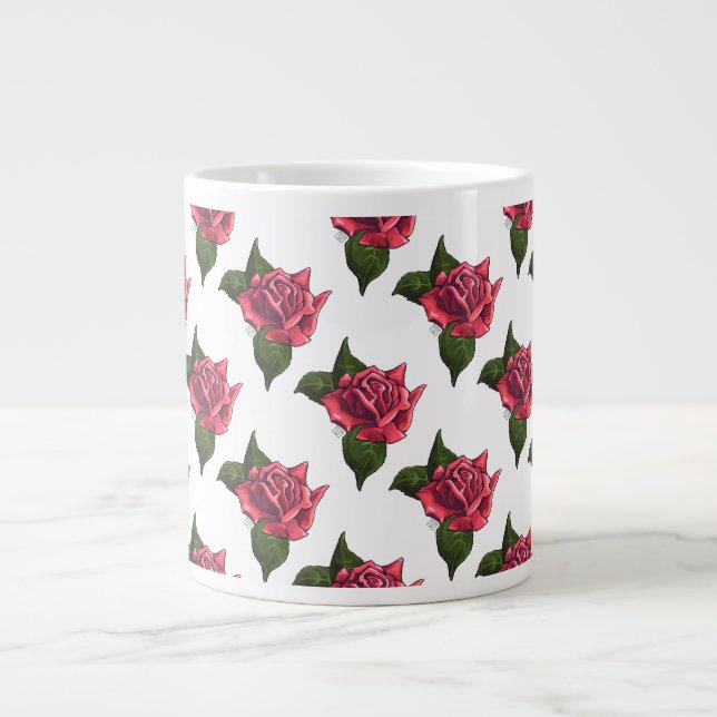 Rose Jumbo-Tasse (Vorderseite)