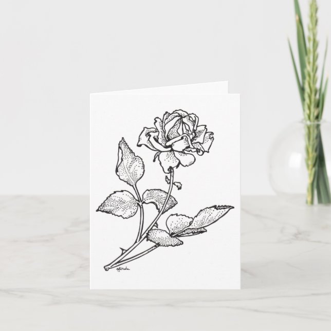 Rose Karte (Vorderseite)