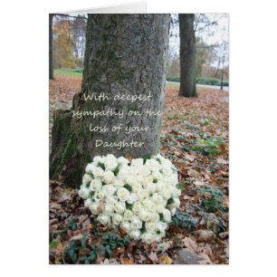 Rose-Karte für das Beileid eines Verlustes