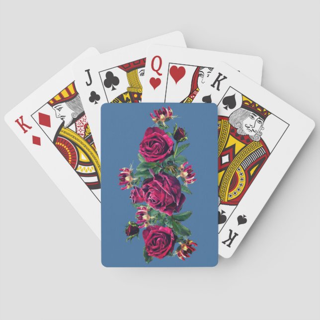 Rose Karten spielen Rose Blume - Ihre Farbe Spielkarten (Rückseite)