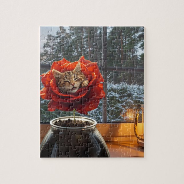 Rose Katzen Traum  (Vertikal)