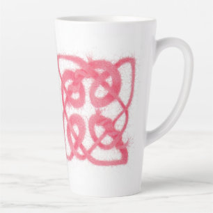ROSE KELTISCHER KNOTEN Hoher Latte-Mug Milchtasse