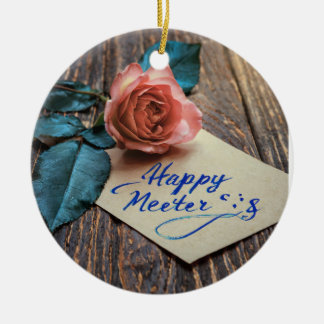 Rose Keramik Ornament