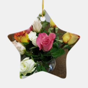 Rose Keramik Ornament