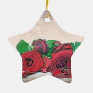 Rose Keramik Ornament