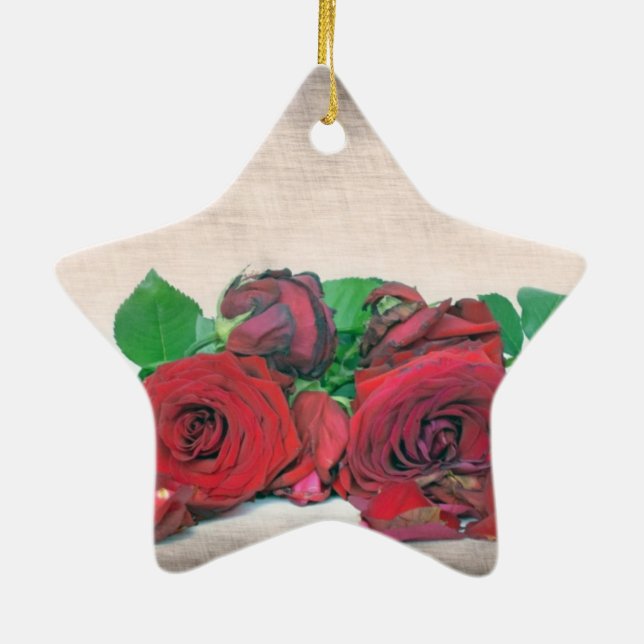Rose Keramik Ornament (Hinten)