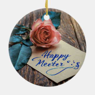 Rose Keramik Ornament