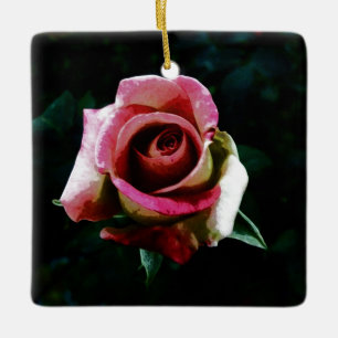 Rose Keramikornament
