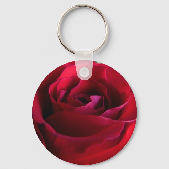 Rose Key Chains Romantic Red Blume Geschenke Schlüsselanhänger (Vorderseite)