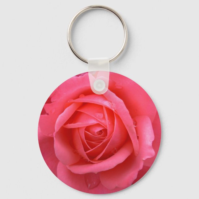 Rose Key Ketten fröhliche Red Blume Geschenke Schlüsselanhänger (Vorderseite)