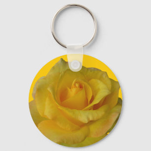 Rose Key Ketten Gelbe Blume Geschenke Schlüsselanhänger